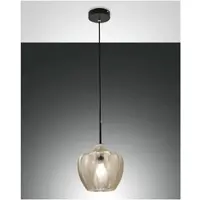 FABAS LUCE Pendelleuchte Gallura E27 Ø250mm Champagner