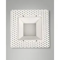 FABAS LUCE LED Einbauleuchte Kris symmetrisch eckig mit Rahmen 8W dimmbar IP40 2700K warmweiss Weiß Alu 9x9cm