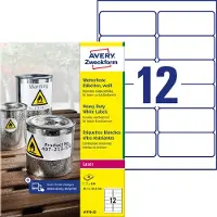 Avery Wetterfeste Folien-Etiketten L4776-20, 99,1 x 42,3 mm, permanent, weiß