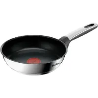 Tefal Emotion+ E3270244, Rund, Allzweckpfanne, Edelstahl, Edelstahl, Thermo-Punkt, Keramik, Elektro, Gas, Halogen, Induktion, Versiegelte Platte