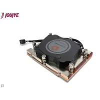 Dynatron J5 AMD Genoa SP5 cooler 1U active copper for vapor chamber base and stacked fin and upto 26