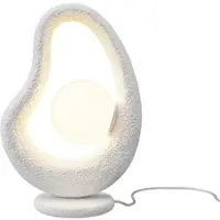 Maytoni Tischlampe Opus, weiß / opal, für Schlafzimmer, Metall, Tischlampe