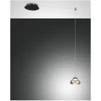 FABAS LUCE Arabella LED Glas-Pendellampe Amber
