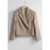 And Other Stories & Other Stories Lydia Short Blazer Beige Größe: L | Blazer Outlet | Damen | Braun