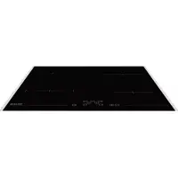 Sharp KH-6V08FT0K, Schwarz, Integriert, 59 cm, Zonen-Induktionskochfeld, Glaskeramik, 4 Zone(n)