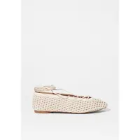And Other Stories & Other Stories Sebbe Lace Up Ballerina White Größe: 39 | Ballerinas Outlet | Damen | Weiß