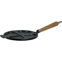 Ronneby Bruk Bratpfanne "Maestro Herzpfannkuchen-Pfanne, Ø 24 cm, mit Holzgriff" Gusseisen 1 tlg.