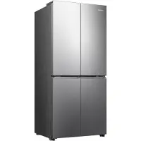 Hisense RQ5P470SEIE, Freistehend, Amerikanische Tür, Edelstahl, Berührung, Innen, Nebeneinander