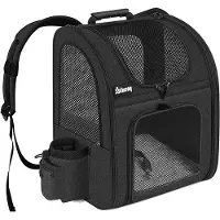 OEM Hundehalsen und Katzenrucksack - atmungsaktives und bequemes Material - ideal für Reisen mit dem Auto, Zug oder Krankenhausbesuch
