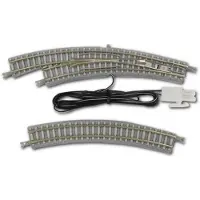 ROKUHAN 7297057 Z Gleis mit Bettung Bogenweiche elektrisch links