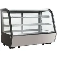 GastroHero Kühlvitrine ECO – 160 Liter, 880 mm Breite, LED-Beleuchtung, 2 Ablagen, energiesparend, ideal für Gastronomie & Verkaufsräume