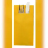 Sovie HORECA Besteckserviette Curry/Orange aus Linclass Airlaid 40 x 40 cm, 75 Stück