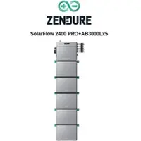 Zendure SolarFlow 2400 Pro und AB3000L Erweiterungsakku - 5x AB3000L