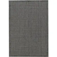 KADIMA DESIGN Balkonteppich Uni UV-Beständig Waschbar Strapazierfähig | Schwarz 120x170 cm Küche Balkon Fußbodenheizung geeignet | DAFNE –