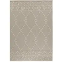 KADIMA DESIGN Outdoor Teppich Berber Wetterfest Waschbar Strapazierfähig | Beige 80x150 cm Balkon Terrasse Fußbodenheizung | IMST –