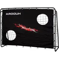 OEM Outdoor-Fußballtor 300 x 200 für Kinder und Erwachsene robuste Trainerdoelwand mit zwei verstärkten Schießgaten und Wetterbeständigkeit