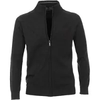 Casa Moda Strickjacke Zip Anthrazit