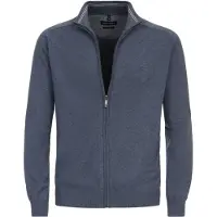 Casa Moda Strickjacke Zip Blau