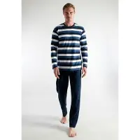 Ceceba Pyjama Melbourne in blau-mittel-Ringel | Gr.: 58