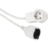 Hama Schutzkontakt-Verlängerungskabel Powerplug Zusatzsteckdose, 3.0 m, weiss