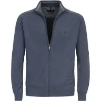Casa Moda Strickjacke Zip Blau