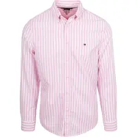 Tommy Hilfiger Flex Poplin Classic Shirt Classic Pink/stripe Größe: XXL | Business hemden Outlet | Herren | Rosa