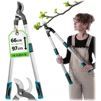 Kadax Gartenschere, manuell, für Strauchzweige, teleskopisch, scharf, solide