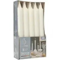 Papstar Tafelkerzen, weiß, Ø 2,1 cm · 19,3 cm, 16 x 10 Stück