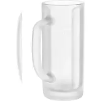 MÄSER Bierglas mit Henkel, Seidel "piccolo", Glas mit Füllstrich, matt satiniert, 0,2 l, 12er-Set