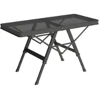 Outsunny Campingtisch Metall Aluminium Schwarz 90L x 40,5B x 48 58H cm