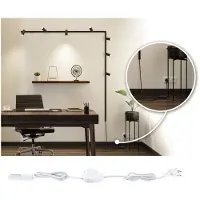 Paulmann URail Einspeisung Kabel/Schalter schwarz matt 2,4 m Stecker, schwarz, für Wohn- / Esszimmer, Kunststoff