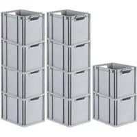Proregal SparSet 10x Eurobox NextGen Grip HxBxT 32 x 30 x 40 cm 30 Liter Griffe