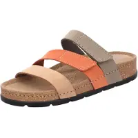 Rohde Damen Pantolette aus Nubukleder mit Memory-Fußbett D.Soave 5419, Größe:38 EU, Farbe:Beige