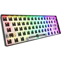 Sharkoon SKILLER SGK50 S4, 60%, Kabelgebunden, USB, QWERTY, RGB-LED, Schwarz