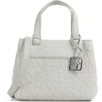 Armani Exchange für Damen. XW001576AF15774U6275 Beigefarbene Tasche mit Logodruck (OSFA), Weiß, Lässig, Klassisch, Polyester