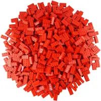 LEGO 2x4 Steine Bausteine Rot - 3001 NEU! Menge 500x
