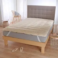TRAUMSCHLAF Premium Lammflor Topper Unterbett 90x200 cm