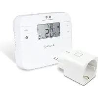 SALUS Controls Salus Digitales Funk-Raumthermostat, programmierbar, Funk-Empfänger, Schukostecker, 16A, 1 Stk.