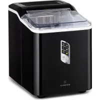 Klarstein Eiswürfelmaschine Klein, Schneller Ice Cube Maker, Eiswürfelbereiter Selbstreinigend, Eiswürfelgerät für Große und Kleine Eiswürfel, mit Eiswürfelbehälter, 12kg/24h, Fassungsvermögen 1,5 L