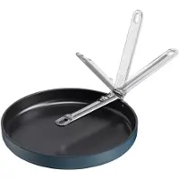 Joseph Joseph Antihaft-Bratpfanne poco, Space, Modell de 28 cm (11"), ideal für kleine Küchen, klappbarer Griff, einfache destorage, antihaftbeschichtet, effizient und schnell.