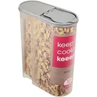Keeeper Jean, Arbeitsplatten-Futterspender, 5 l, Grau, Transparent, Kunststoff, Getreide, Nuss, Europa
