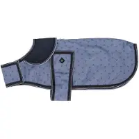 QHP Turnout Hundemantel Collection 600D light weight 0g misty blue Hundedecke FS 26, Größe:55