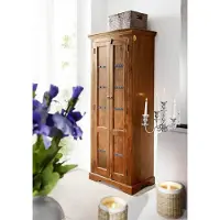 MASSIVMOEBEL24.DE MASSIVMOEBEL24 Schrank Akazie 73x45x180 honig lackiert OXFORD #0901