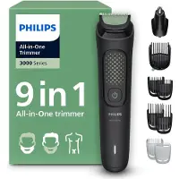 Philips All-in-One Trimmer 3000 Series MG3946/15 9-in-1-Trimmer, Schwarz, 0,5 mm, 1,6 cm, 1 mm, Universal, Gesicht, Kopf, Nase, Ohr