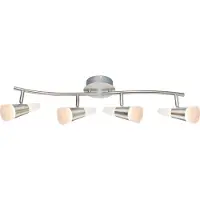 Globo Lighting Globo Friso Strahler Nickel matt, 4xLED; 56024-4