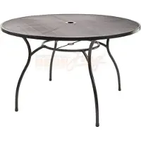 Dema Streckmetalltisch Metalltisch Gartentisch Tisch rund 'Las Vegas' 120 x 71 cm
