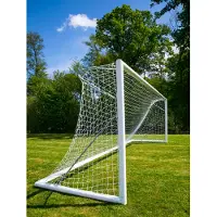 Powershot Fußballnetz Clubs 7.32 x 2.44 x 0.8 x 1.5 m - 4mm - Extrem robust - Weiß
