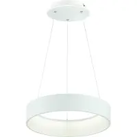 Wofi LED Hängeleuchte, dimmbar, Höhenverstellbar, weiß, D 45 cm