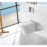 Glasdeals Spülrandloses Wand-WC inkl. Soft-Close Sitz WHR-6011