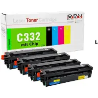 OBV Toner-Set für Lexmark C332 C3224dw C3326dw Schwarz, Cyan, Magenta, Gelb, OEM C3220K0 C3220C0 C3220M0 C3220Y0